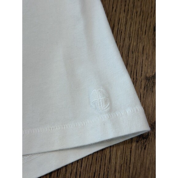 Anine Bing Lili Walk With Me Tee Women’s Size L Ivory Graphic Crew Neck Logo - Picture 7 of 12